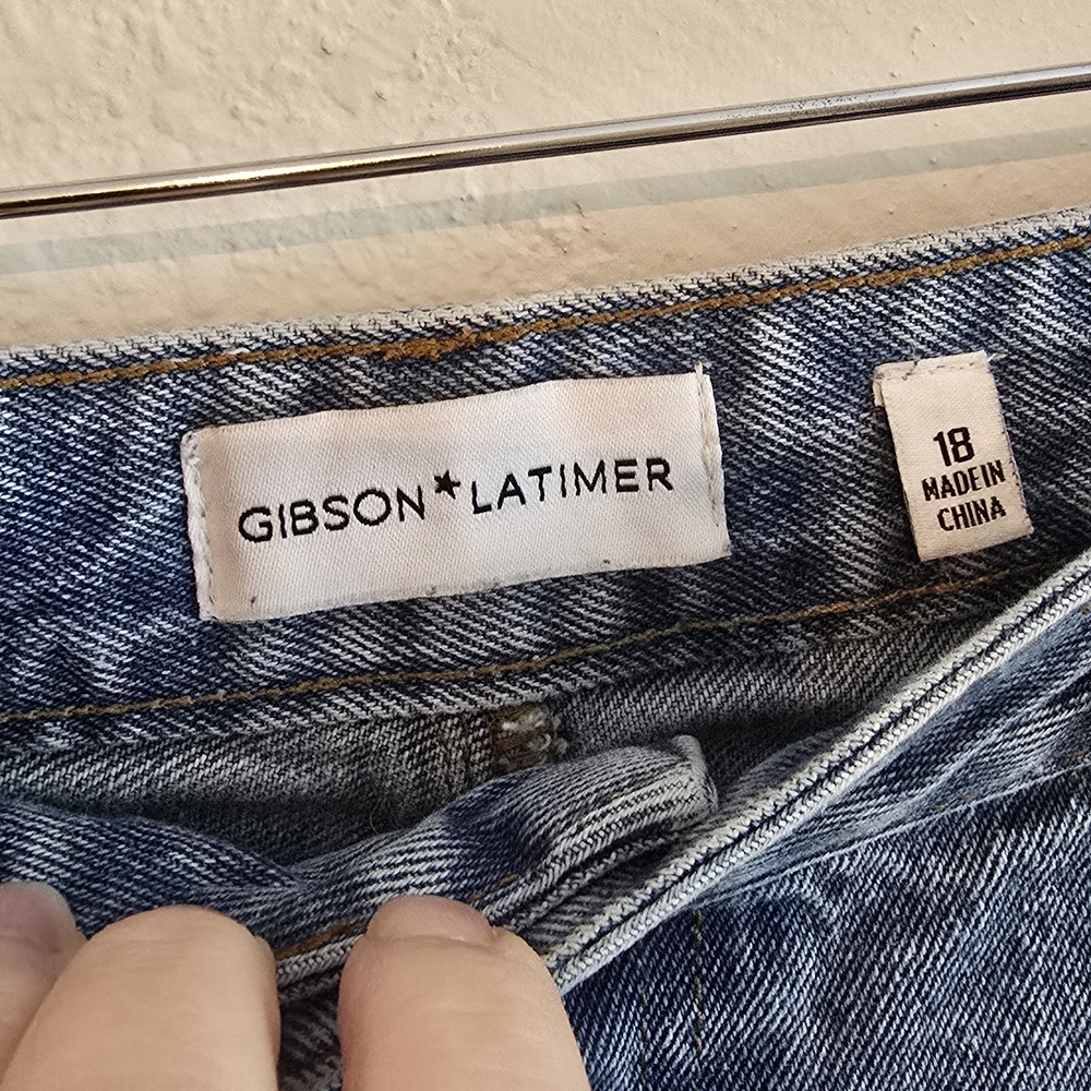 Gibson Latimer Women's Distressed Denim Shorts - Picture 3 of 3